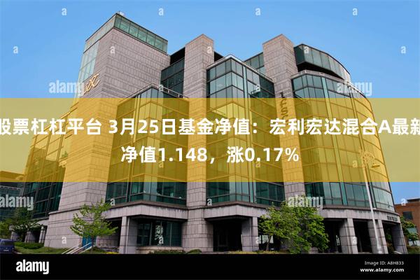 股票杠杠平台 3月25日基金净值：宏利宏达混合A最新净值1.148，涨0.17%