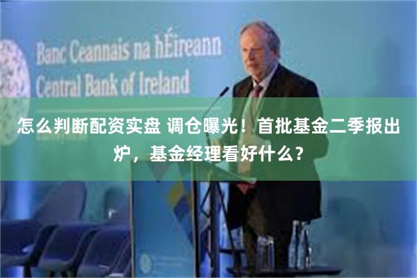 怎么判断配资实盘 调仓曝光！首批基金二季报出炉，基金经理看好什么？