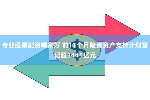 专业股票配资哪家好 前11个月险资资产支持计划登记超3445亿元